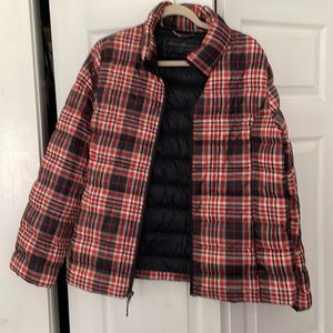 Puffer Jacket, Eddie Bauer. 80% down, 20% waterfowl feathers